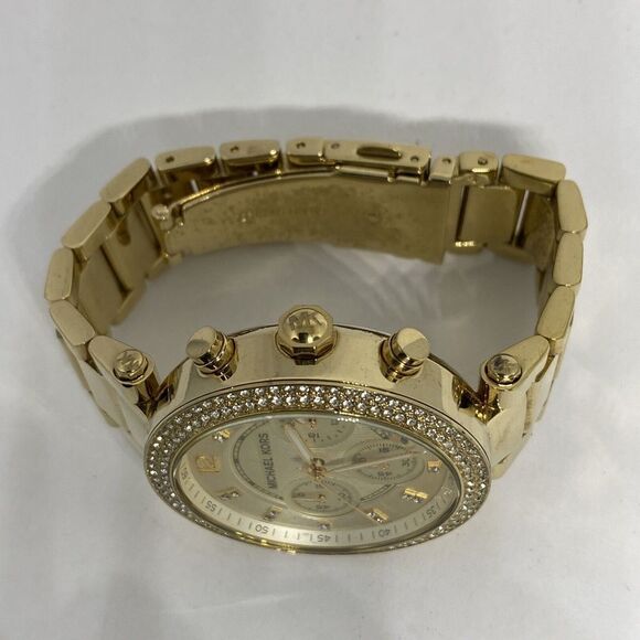 Michael Kors Parker MK5354 Women's Gold Stainless Steel Analog Dial Watch UC637 - Picture 8 of 12